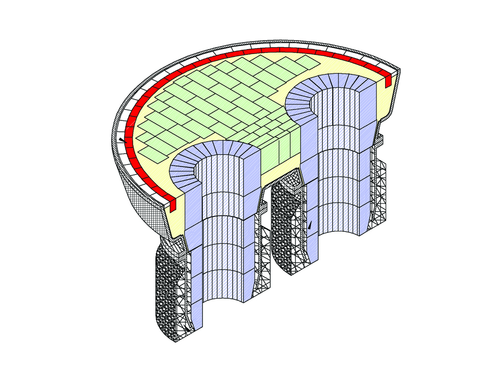 diagram showing degasser layout